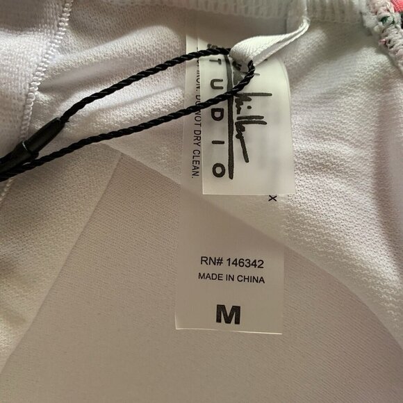 Nicole Miller One Piece Medium Swimsuit With Scoop Back Floral Lagoon NWT - Picture 9 of 10